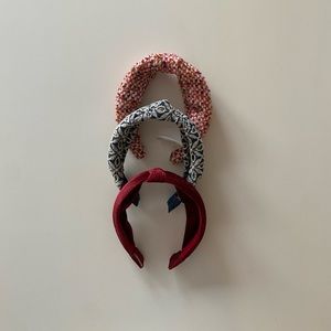Set of 3 knotted headbands - jcrew and Anthropologie